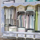 Rectangular Metal Wardrobe Industrial Style Simple Bedroom Wardrobe Closet Clearhalo 'Armoires & Wardrobes' 'armoires_wardrobes' 'Bedroom Furniture' 'furn' 'furn_armoires_wardrobes' 'Furniture' 1200x1200_92d4add6-a2c2-4c43-8a87-316524c8e7dc