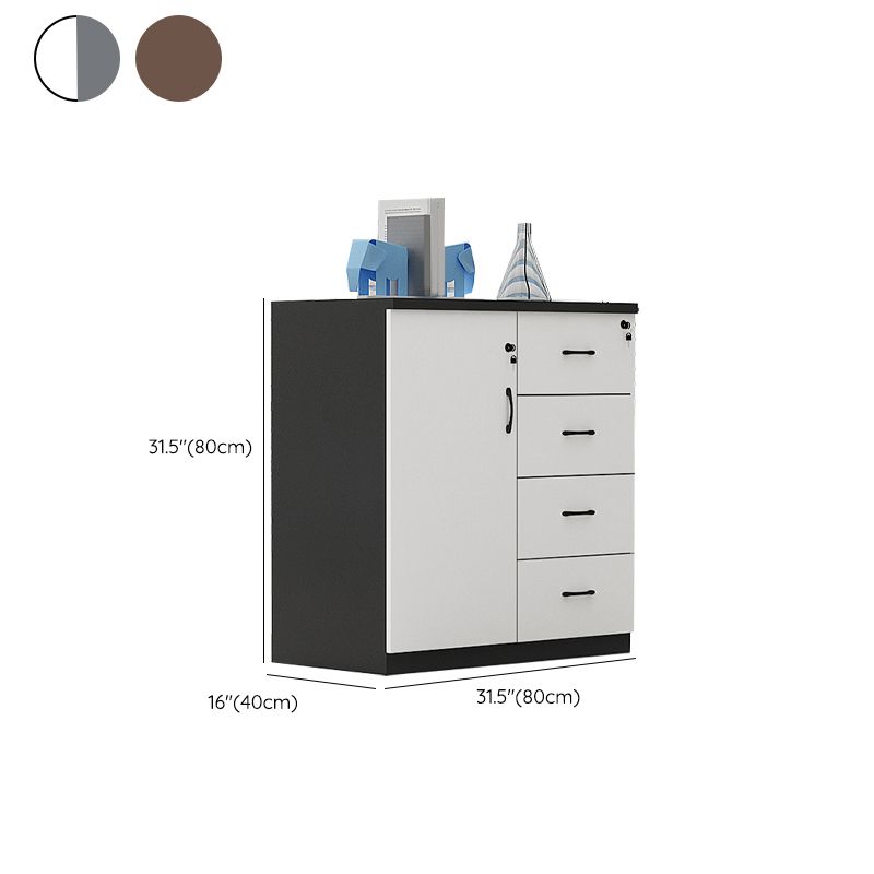 Abbazzinamento in stile Nordic Amatico in legno archiviazione laterale