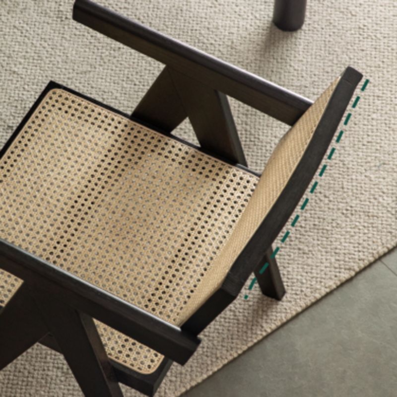 Zeitgenössischer offener Rückenholz -Essarmstuhl (Set von 2/4/6/8)