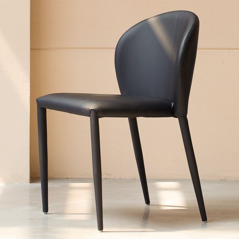 Saddle Leather Designer Style Side Chair Matte Finish Wingback Dining Chair (Set of 4) Clearhalo ' kitchen&dining_furn' 'Dining Chairs' 'Dining Tables & Seating' 'dining_chair' 'furn' 'furn_dining_chair' 'Furniture' 'furniture_dining_chair' 'Kitchen & Dining Furniture' 'kitchen' 1200x1200_92d64c9a-80eb-4a68-97a5-de64e63a9cff