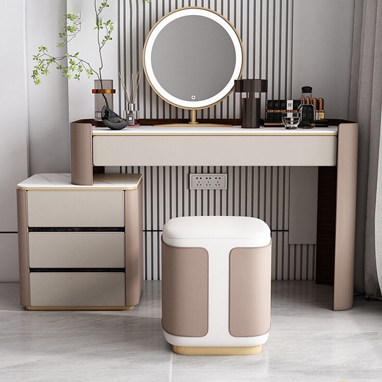 Eigentijds 30.7 "Hoogte Slate Top Table Make -up ijdelheid met laden