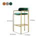 Glam Low Back Bar and Counter Stool Square Stool with 4 Gold Legs Clearhalo 'Bar Furniture' 'Bar Stools' 'bar_stools' 'furn' 'furn_bar_stools' 'furniture_bar_stools' 'Kitchen & Dining Furniture' 'kitchen&dining_furn' 'kitchen' 'kitchen_furn' Furniture' 1200x1200_92db88af-4d40-40ed-a1d0-a304f4416beb