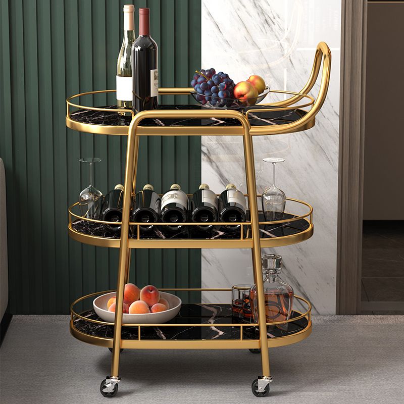 Rolling Contemporary Style Prep Table Wooden Prep Table for Kitchen