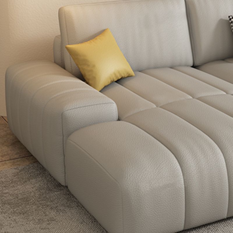 Le macchie scandinave-resistenti per il soggiorno del braccio quadrato di divano e chaise