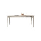 Style moderne 1/2/5/7/9 pièces table de salle à manger rectangle meubles en pierre en blanc