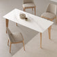 Modern Rectangle Dining Table Sintered Stone Table with Wooden Legs for Home Use Clearhalo 'Dining Tables & Seating' 'Dining Tables' 'dining_table' 'furn' 'furn_dining_table' 'Furniture' 'Kitchen & Dining Furniture' 1200x1200_92de0e86-cc3b-4596-9b21-cf3a39ecd102