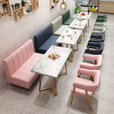 Glam Metal Kitchen Dining fauteuils Open achterste zijstoelen