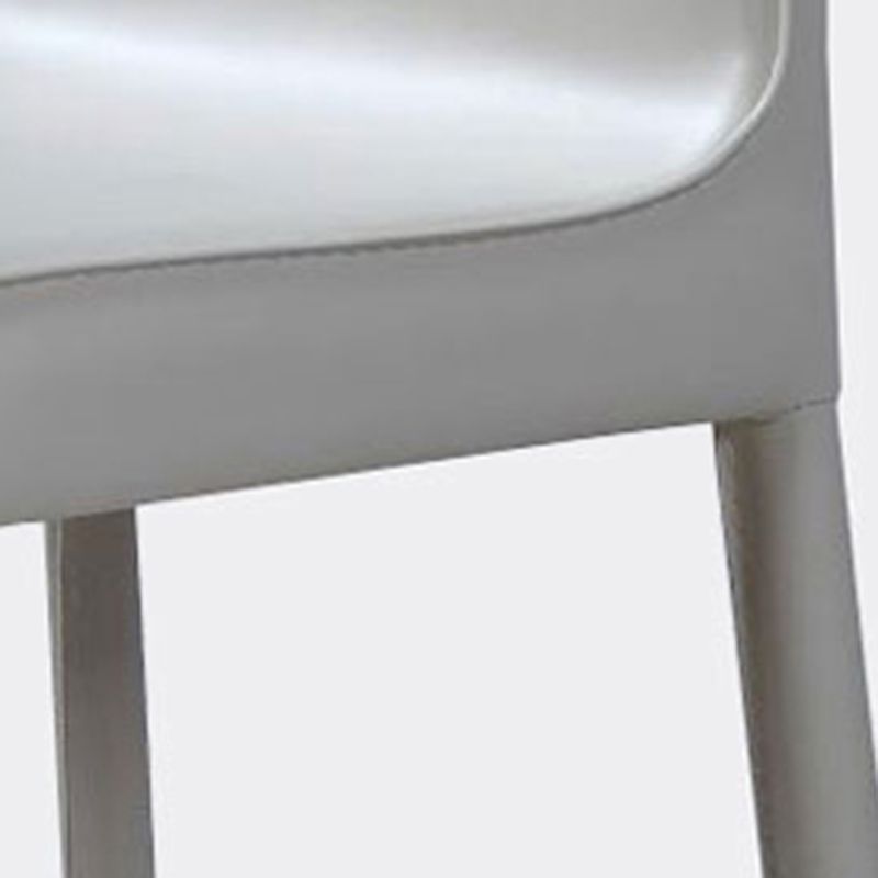 Contemporary Style Leather Dining Chairs Solid Back Armless Side Chair for Home Use (Set of 2) Clearhalo ' kitchen&dining_furn' 'Dining Chairs' 'Dining Tables & Seating' 'dining_chair' 'furn' 'furn_dining_chair' 'Furniture' 'furniture_dining_chair' 'Kitchen & Dining Furniture' 'kitchen' 1200x1200_92e4ebd5-675b-493a-9348-5a3079ef91fa