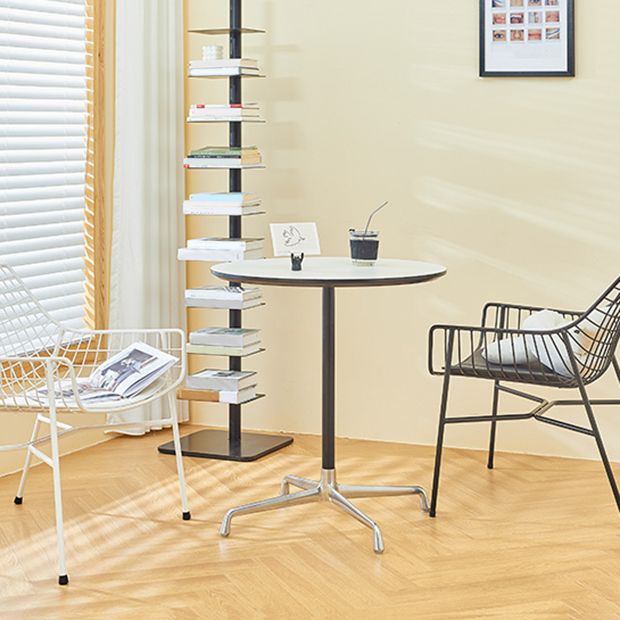 Industrial Style Dining Table Standard Height Dining Table with Pedestal Base for Home Clearhalo ' dining_table' 'Dining Tables & Seating' 'Dining Tables' 'Furniture' 'furniture_dining_table' 'Kitchen & Dining Furniture' 'kitchen&dining_furn' 'kitchen' 'kitchen_dining_table' 1200x1200_92e5cca9-68d1-49b5-8ff2-2056529fa9ab