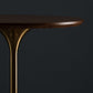 Table de salle à manger ronde en bois moderne avec base en tulipe en métal