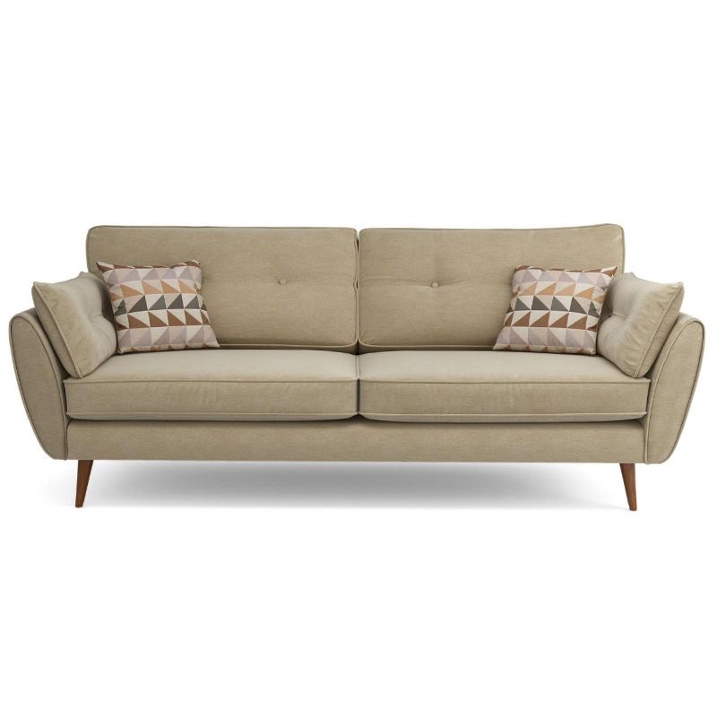 Modern 4 Wood Legs Sofa Tufted Fabric Standard Flared Arm Sofa Clearhalo 'furn' 'furn_sofas' 'Furniture' 'furniture_sofas' 'kitchen' 'kitchen_sofas' 'Living Room Furniture' 'Sofa' 'sofas' 1200x1200_92eaa8df-00ad-4121-a92c-668d943a0b23
