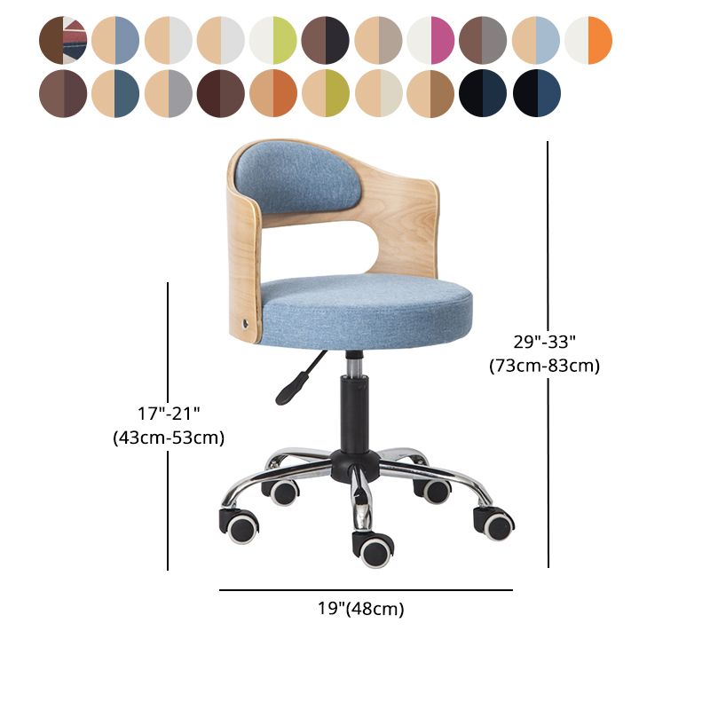 Modern Adjustable Rotatable Stool Steel Household Bar Stool with Cushion and Pulley Clearhalo 'Bar Furniture' 'Bar Stools' 'bar_stools' 'furniture_bar_stools' 'Kitchen & Dining Furniture' 'kitchen&dining_furn' 'kitchen' 'kitchen_furn' Furniture' 1200x1200_92ecf960-095c-49f8-bb16-973ec8e4b5f9