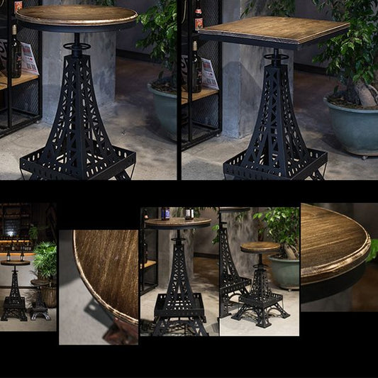 Industrial Wood Bar Tisch Set 1/2/3 Stücke Metallzähler für den Heimgebrauch