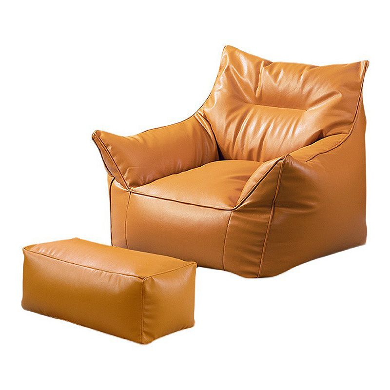 Sedia in vetro in pelle 31,4 "l x 31,4" w x 31,4 "H armi incluse sedia