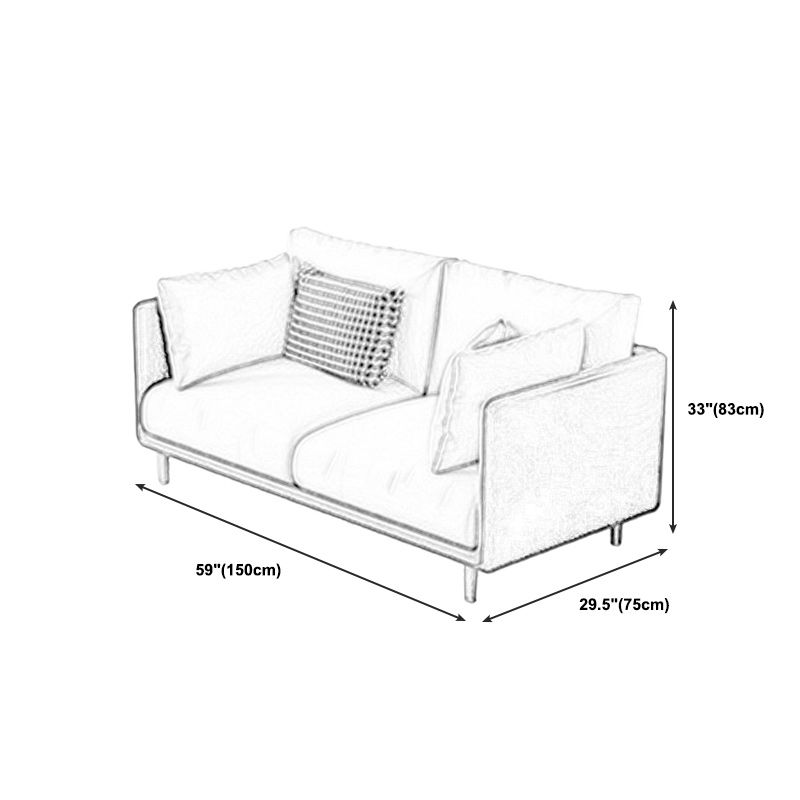 Green and White Stain Resistant Settee Sofa Leather Square Arm Loveseat Clearhalo 'furn' 'furn_sofas' 'Furniture' 'furniture_sofas' 'kitchen' 'kitchen_sofas' 'Living Room Furniture' 'Sofa' 'sofas' 1200x1200_92efb467-6fad-45f4-bc15-7ed1b1c65159