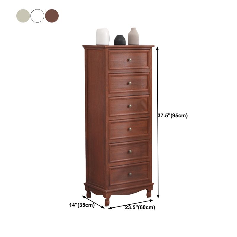 Rectangle Accent Chest with Drawers 13.77" Wide Wood Chest Contemporary