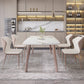 Modern 1/4/5/7 Pieces Dining Set Sintered Stone Dining Table Set for Kitchen Clearhalo 'Dining Room Sets' 'Dining Tables & Seating' 'dining_room_set' 'furn' 'furn_dining_room_set' 'Furniture' 'furniture_dining_room_set' 'Kitchen & Dining Furniture' 1200x1200_92f1a7aa-b08b-4005-b81a-52962631f06b