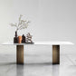 Industrial Style Sintered Stone Dining Table Rectangle Dining Table for Kitchen Clearhalo 'Dining Tables & Seating' 'Dining Tables' 'dining_table' 'furn' 'furn_dining_table' 'Furniture' 'Kitchen & Dining Furniture' 1200x1200_92f1fe9c-7e87-4f4c-9989-e7360e31f510