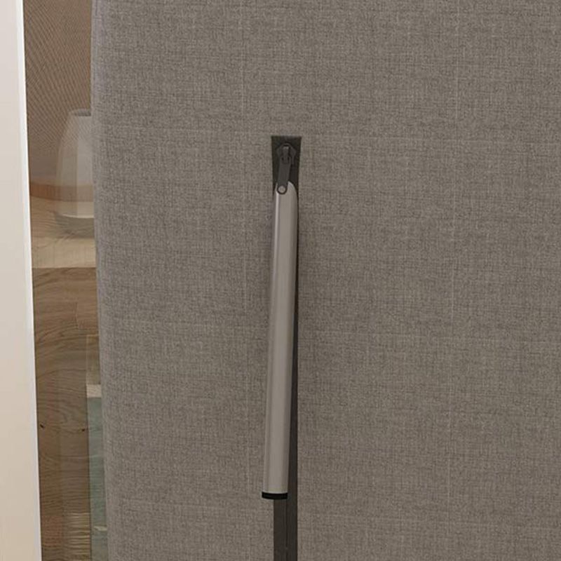 Chaise pivotante à bras carré en cuir / lin chaise pour appartement