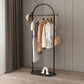 Moderne Style Coat Rack Metallic Free Standing Hooks Design Deck Rack mit Regalen