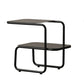 Modernistic Sled Base Side Table Rectangular Metal Top End Table with Shelf Clearhalo 'Coffee & Accent Tables' 'End & Side Tables' 'end_side_tables' 'furn' 'furn_end_side_tables' 'Furniture' 'Living Room Furniture' 1200x1200_92f83d2f-b54d-4260-af2b-dcd28c24adc3