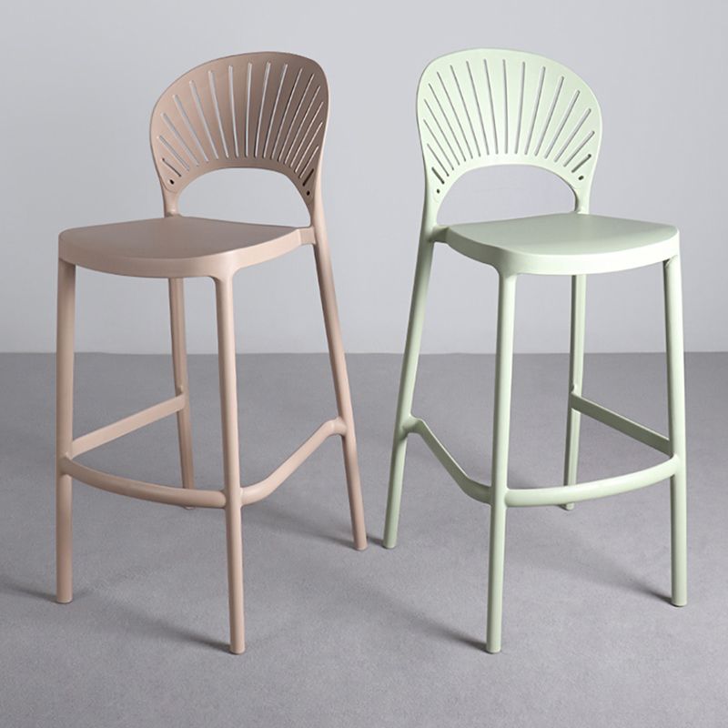 Nordic Style Plastic Stackable Bar Stools for Home Use Armless Low Back Stools Clearhalo 'Bar Furniture' 'Bar Stools' 'bar_stools' 'furn' 'furn_bar_stools' 'furniture_bar_stools' 'Kitchen & Dining Furniture' 'kitchen&dining_furn' 'kitchen' 'kitchen_furn' Furniture' 1200x1200_92f87321-c991-4667-bb8b-1e25a4cc3eed