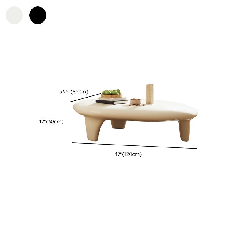 3 Legs Irregular Coffee Table Modern 11.8-In High 1 Single Cocktail Table Clearhalo 'Coffee & Accent Tables' 'Coffee Tables' 'coffee_tables' 'furn' 'furn_coffee_tables' 'Furniture' 'Living Room Furniture' 1200x1200_92f8890f-1e70-45cb-ac98-5e83b9f604d2