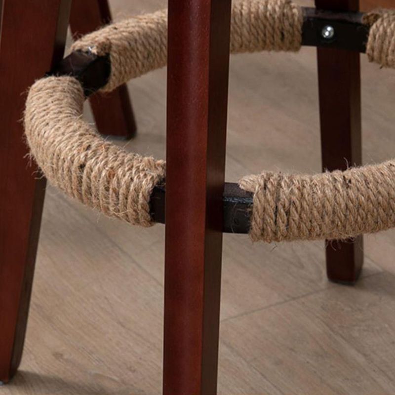 Modern Bar Stool Rubber Wooden Backrest Barstools with Soles Swivel Cushions Clearhalo 'Bar Furniture' 'Bar Stools' 'bar_stools' 'furn' 'furn_bar_stools' 'furniture_bar_stools' 'Kitchen & Dining Furniture' 'kitchen&dining_furn' 'kitchen' 'kitchen_furn' Furniture' 1200x1200_92f8bb08-713c-4202-b3a1-ce8c7b6f1301