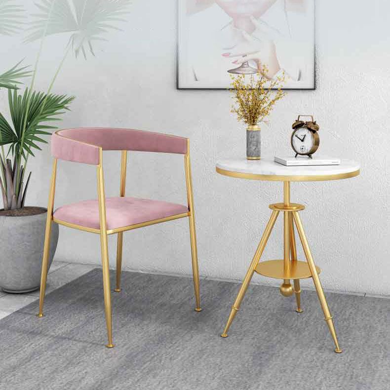 Nordic Design Open Back Side Chair Luxury Dining Fabric Side Chair Clearhalo 'Dining Chairs' 'Dining Tables & Seating' 'dining_chair' 'furn' 'furn_dining_chair' 'Furniture' 'furniture_dining_chair' 'Kitchen & Dining Furniture' 1200x1200_92f97f59-6093-42d3-b940-be46c58e7261