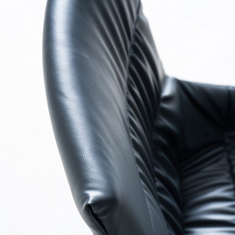 Contemporary Style Solid Back Dining Arm Chairs Leather Dining Chairs (Set of 2) Clearhalo ' kitchen&dining_furn' 'Dining Chairs' 'Dining Tables & Seating' 'dining_chair' 'furn' 'furn_dining_chair' 'Furniture' 'furniture_dining_chair' 'Kitchen & Dining Furniture' 'kitchen' 1200x1200_92fa76b8-15c8-4ccd-b3ac-0abf2868458b