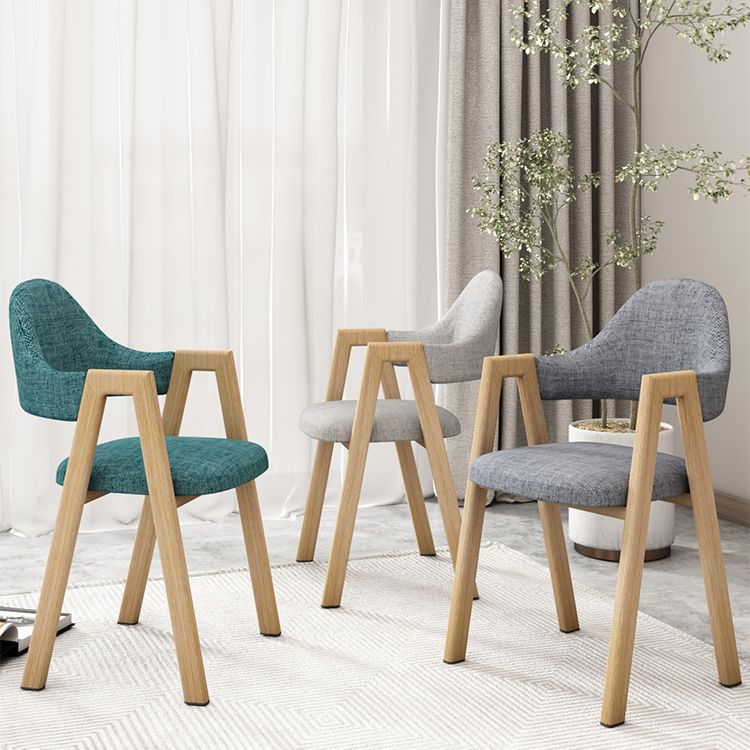 Metal Contemporary Side Chair Home Open Back Cushioned Dining Single Chair Clearhalo ' kitchen&dining_furn' 'Dining Chairs' 'Dining Tables & Seating' 'dining_chair' 'furn' 'furn_dining_chair' 'Furniture' 'furniture_dining_chair' 'Kitchen & Dining Furniture' 'kitchen' 1200x1200_92faa7d2-ff73-40b2-8db9-880875f2a97f