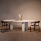 Modern Style White Wood Table Specialty Dining Table for Kitchen Clearhalo 'Dining Tables & Seating' 'Dining Tables' 'dining_table' 'furn' 'furn_dining_table' 'Furniture' 'Kitchen & Dining Furniture' 1200x1200_92fcd665-05b6-4d1b-9cd6-5f641830ae53