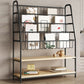 6 Shelves Shelf Bookcase Contemporary Shelves Included Bookshelf 10.6" Wide