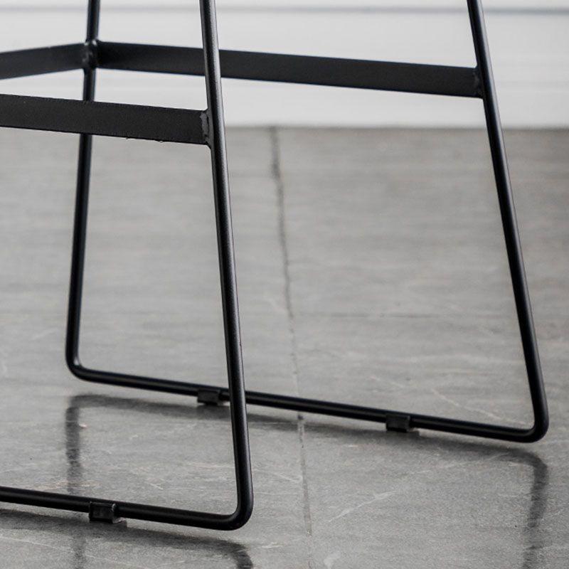 Nordic Iron Simple Barstool Indoor Tall Stool with Leather Seat Clearhalo 'Bar Furniture' 'Bar Stools' 'bar_stools' 'furn' 'furn_bar_stools' 'furniture_bar_stools' 'Kitchen & Dining Furniture' 'kitchen&dining_furn' 'kitchen' 'kitchen_furn' Furniture' 1200x1200_92ff4d2d-d367-4e85-a28c-57db2ef66443