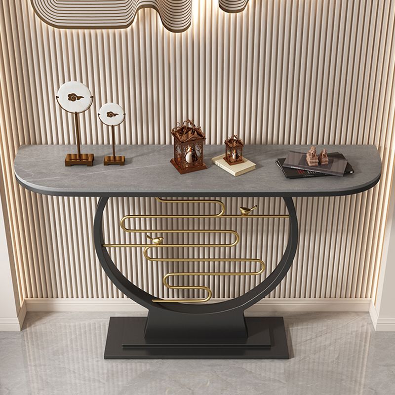 Tavolo da console moderna alta 31,5 pollici con 1 scaffale