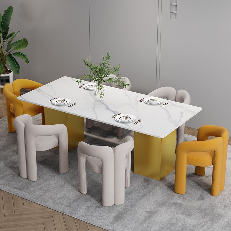 Matte Finish Open Dining Chair Designer Style Home Velvet Arm Chair Clearhalo 'Dining Chairs' 'Dining Tables & Seating' 'dining_chair' 'furn' 'furn_dining_chair' 'Furniture' 'Kitchen & Dining Furniture' 1200x1200_930455b6-165a-41b0-a6dd-eb5d0592c342