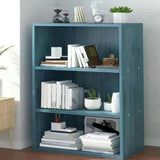 Libreria di legno artificiale scandinavo 9 "libreria standard di casa larga