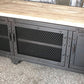Industrial Iron & Pine Wood TV Stand for TVs 19.69" H 4 Doors TV Console Clearhalo 'furn' 'furn_tv_stands_entertainment_centers' 'Furniture' 'Living Room Furniture' 'TV Stands & Entertainment Centers' 'TV Stands & Media Storage Furniture' 'tv_stands_entertainment_centers' 1200x1200_9309ffbb-8924-4483-959c-8f2aad4f25e0