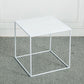 Mid-Century Modern Cocktail Table Metal Square Single Coffee Table