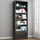 Contemporary Style Metal Bookcase Closed Back Bookshelf for Home Office