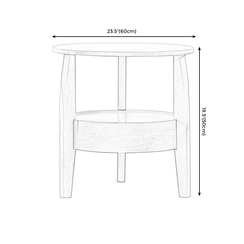 19.6 "/23.6" /31.4 "lange 3 poten eindtafel massief hout ronde eindtafel met lade