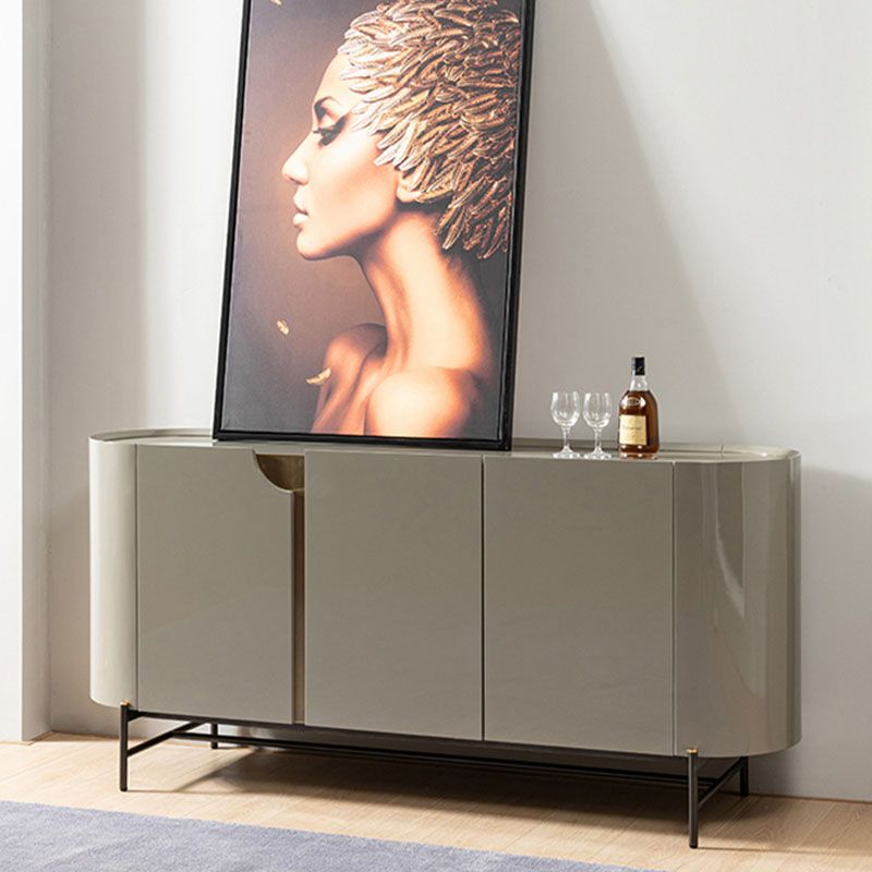 Tavolo moderno tavolo da tavolo ingegnerizzato in legno con porte per sala da pranzo