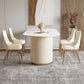 Luxury Double Pedestal Dining Table Oval Stone Top Dining Table for Dining Room Clearhalo 'Dining Tables & Seating' 'Dining Tables' 'dining_table' 'furn' 'furn_dining_table' 'Furniture' 'Kitchen & Dining Furniture' 1200x1200_9310c7c3-c0d1-4dbe-aa57-8d74c4e1439a