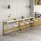 Contemporary Stone Top Bar Counter Rectangle Bar Counter with Trestle Base Clearhalo 'Bar Furniture' 'Bar Tables' 'bar_tables' 'furn' 'furn_bar_tables' 'Furniture' 'furniture_bar_tables' 'Kitchen & Dining Furniture' 1200x1200_93128bd6-51d8-49fb-baf6-b321e564637f