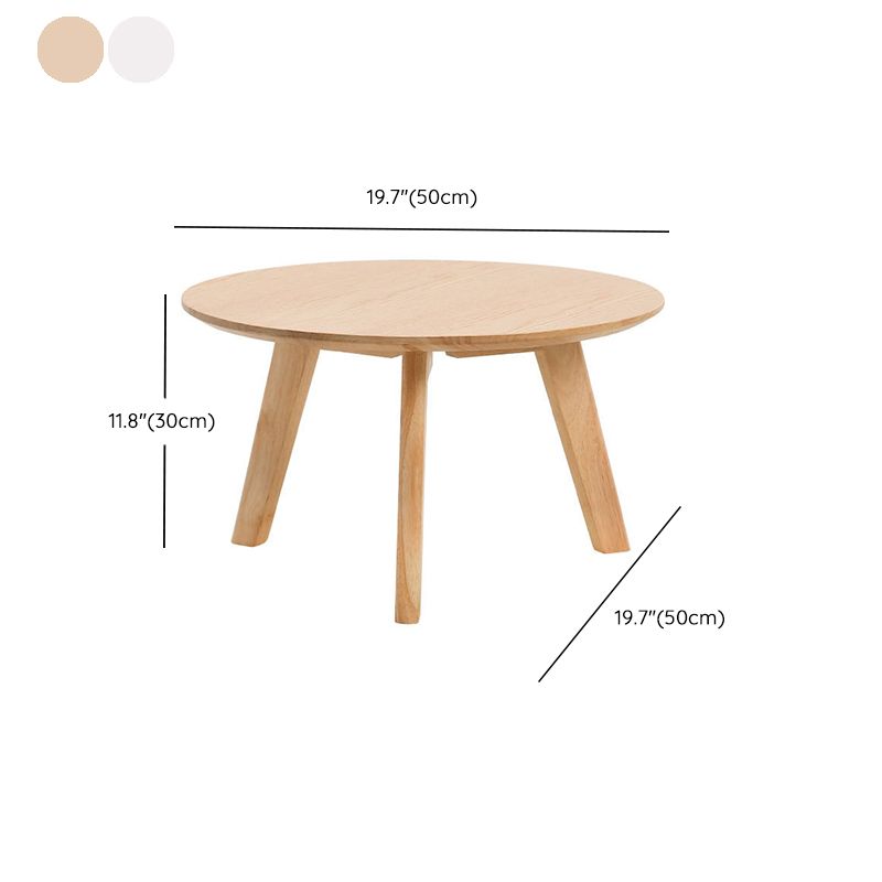 Solid Wood 4 Legs Coffee Table Modern 11.8" H Cocktail Table Clearhalo 'Coffee & Accent Tables' 'Coffee Tables' 'coffee_tables' 'furn' 'furn_coffee_tables' 'Furniture' 'Living Room Furniture' 1200x1200_93130acf-f17c-4b5b-bb3a-7520a7314e4b