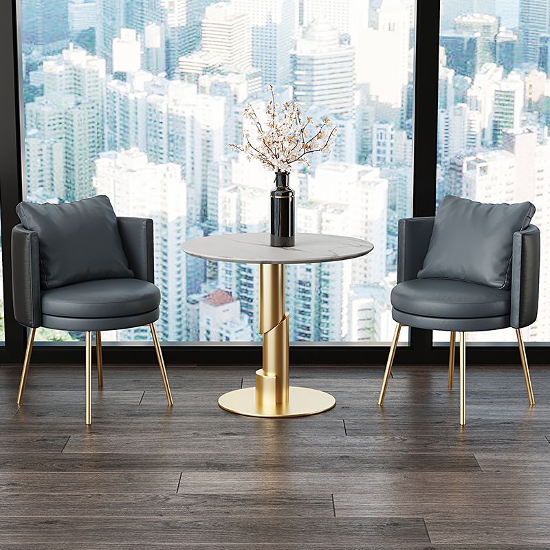 Glam 1/3/4/5 Pieces Dining Set White Sintered Stone Dining Table Clearhalo 'Dining Room Sets' 'Dining Tables & Seating' 'dining_room_set' 'furn' 'furn_dining_room_set' 'Furniture' 'furniture_dining_room_set' 'Kitchen & Dining Furniture' 'kitchen&dining_furn' 'kitchen' 1200x1200_931387bf-5fc9-4107-948d-9b86c4da5778