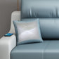 Blue Convertible Sofa Bed Sewn Pillow Back Sofa with Storage