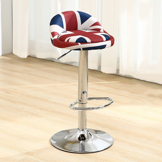 Modern Rotatable Liftable Counter Stool Iron Household Bar Stool with Cushion Clearhalo 'Bar Furniture' 'Bar Stools' 'bar_stools' 'furn' 'furn_bar_stools' 'furniture_bar_stools' 'Kitchen & Dining Furniture' 'kitchen&dining_furn' 'kitchen' 'kitchen_furn' Furniture' 1200x1200_931428c6-b6f1-4a96-8846-fb06d587df6a
