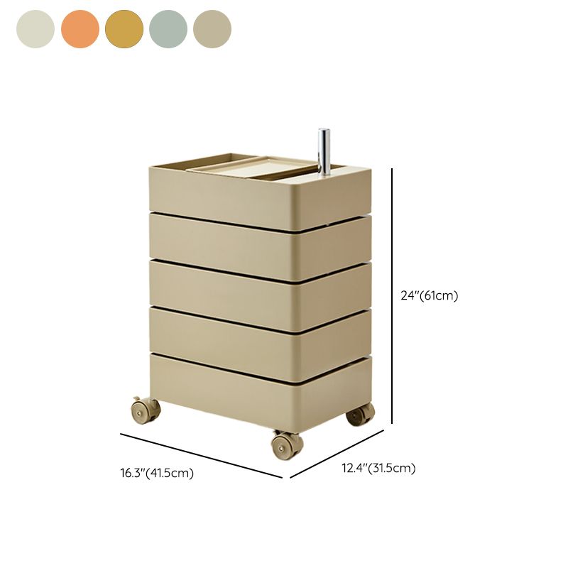 12,5 "W x 24" H moderno comodino di accento di plastica comodino per soggiorno