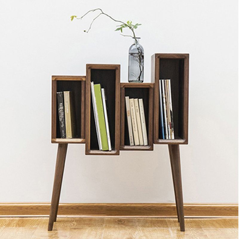 Modern Closed Back Standard Bookshelf Wooden Bookcase with Shelves Clearhalo 'Bookcases' 'furn' 'furn_bookcases' 'Furniture' 'Office Furniture' 1200x1200_9318d486-3b0b-4568-a66b-2e07f6f9c548